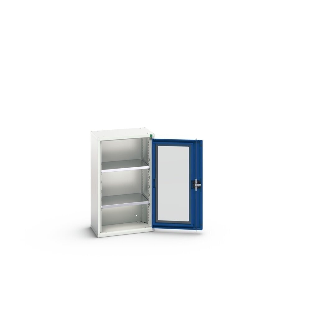 N° de l'image du produit 3 : bott verso Armoire d’appoint avec porte transparente, avec 2 tablettes, lxPxH : 525 x 350 x 900 mm