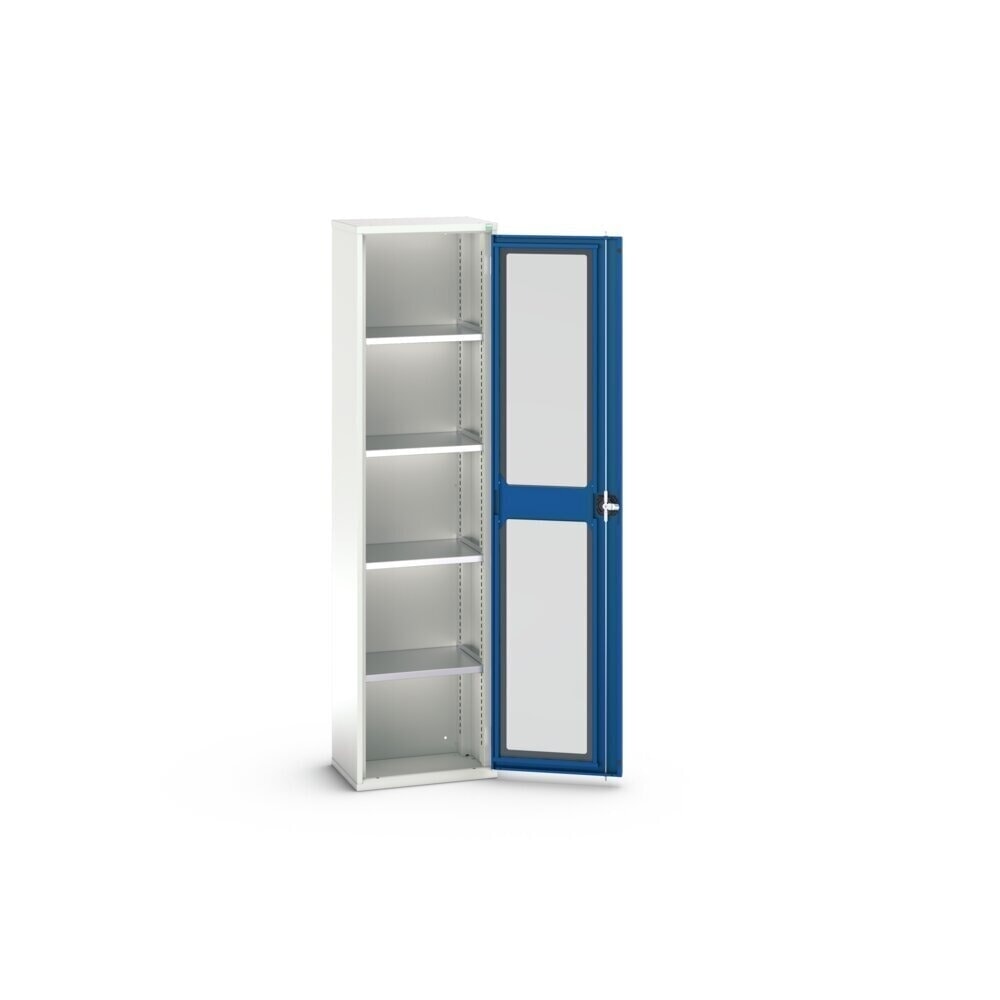 N° de l'image du produit 3 : bott Armoire à porte battante verso, porte transparente, avec 4 tablettes, lxPxH : 525 x 350 x 2 000 mm