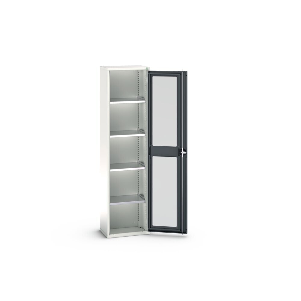 N° de l'image du produit 3 : bott Armoire à porte battante verso, porte transparente, avec 4 tablettes, lxPxH : 525 x 350 x 2 000 mm