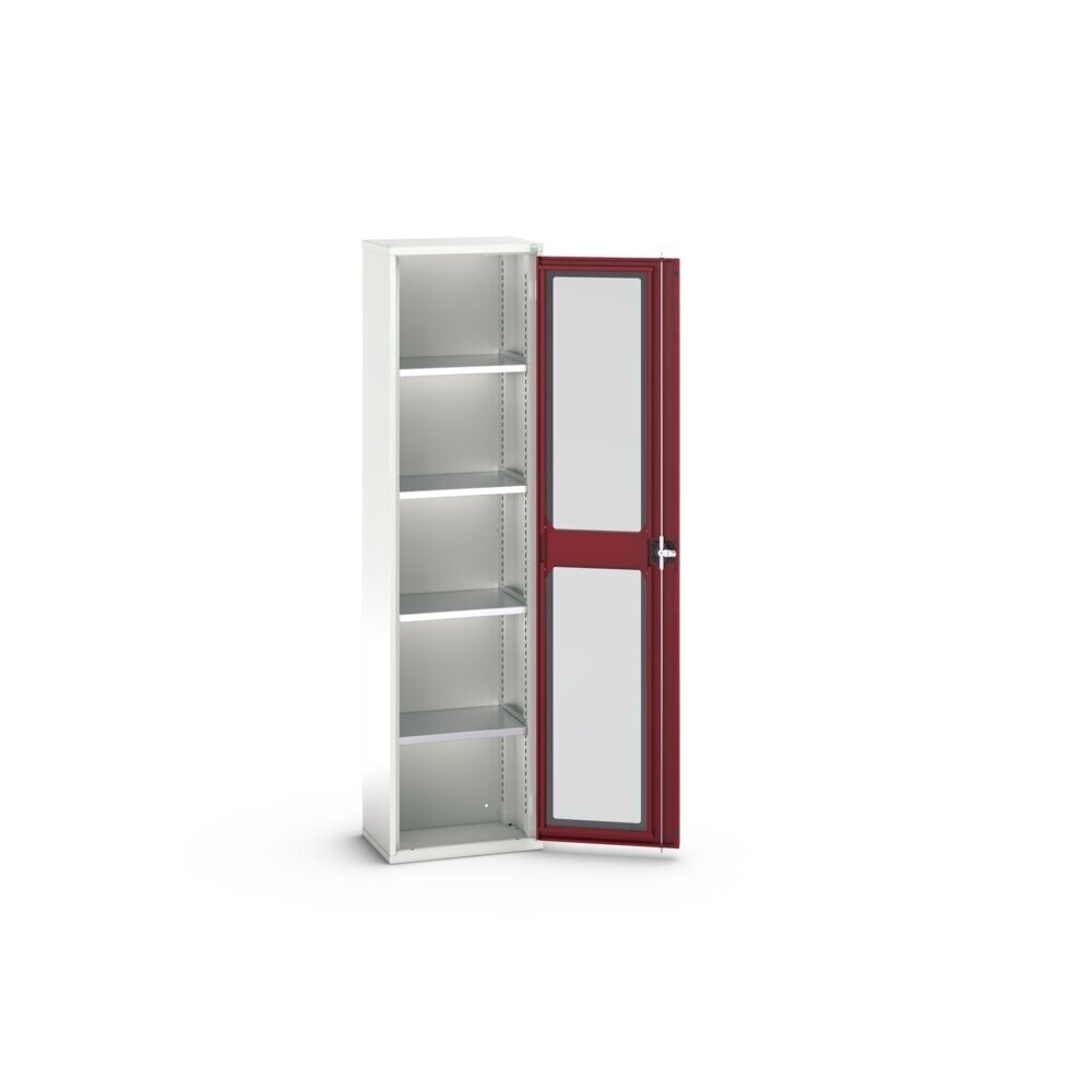 N° de l'image du produit 3 : bott Armoire à porte battante verso, porte transparente, avec 4 tablettes, lxPxH : 525 x 350 x 2 000 mm