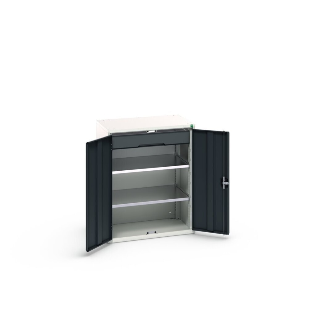 N° de l'image du produit 3 : bott verso Armoire d’appoint avec tiroirs, avec 2 tablettes et 1 tiroir, lxPxH : 800 x 550 x 1 000 mm