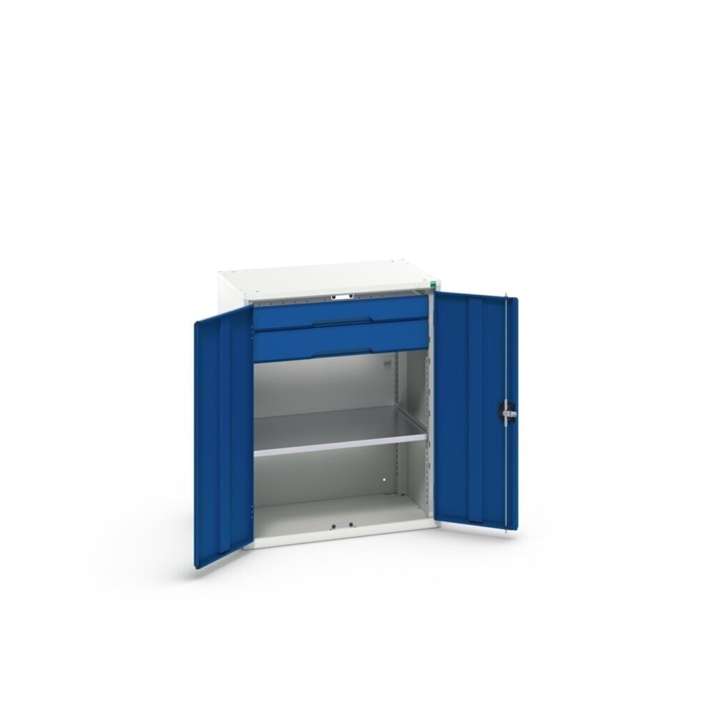 N° de l'image du produit 3 : bott verso Armoire d’appoint avec tiroirs, avec 1 tablette et 2 tiroirs, lxPxH : 800 x 550 x 1 000 mm