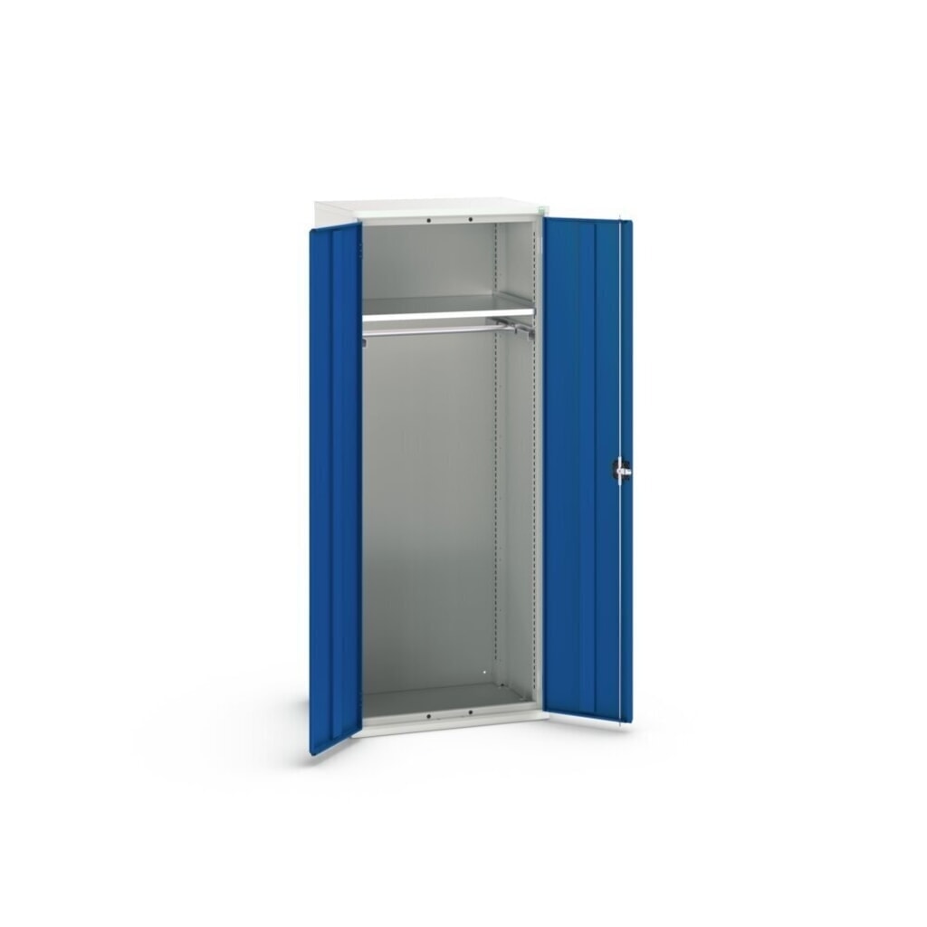 N° de l'image du produit 3 : bott Armoire à portes battantes verso, avec 1 tablette et 1 tringle à vêtements, lxPxH : 800 x 550 x 2 000 mm