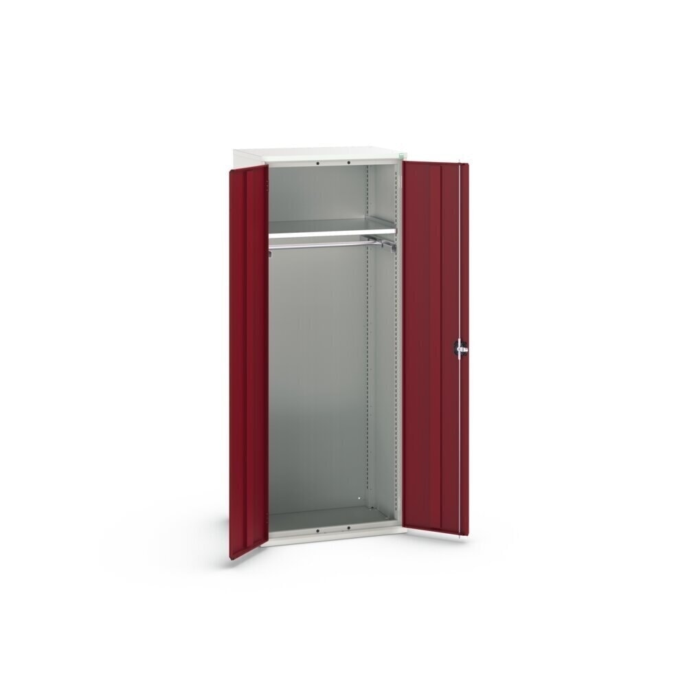 N° de l'image du produit 3 : bott Armoire à portes battantes verso, avec 1 tablette et 1 tringle à vêtements, lxPxH : 800 x 550 x 2 000 mm
