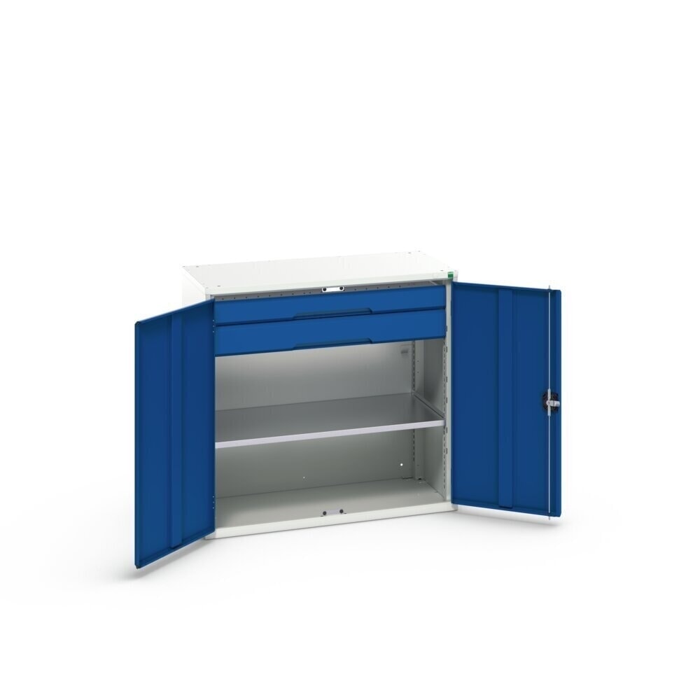 N° de l'image du produit 3 : bott verso Armoire d’appoint avec tiroirs, avec 1 tablette et 2 tiroirs, lxPxH : 1 050 x 550 x 1 000 mm
