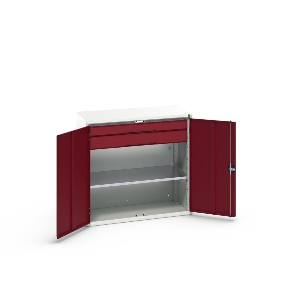 N° de l'image du produit 3 : bott verso Armoire d’appoint avec tiroirs, avec 1 tablette et 2 tiroirs, lxPxH : 1 050 x 550 x 1 000 mm