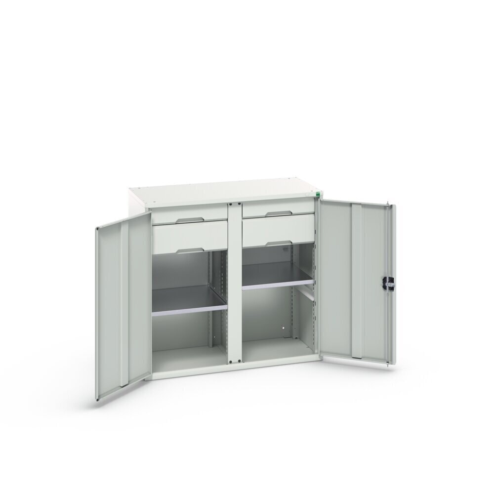 N° de l'image du produit 3 : bott verso Armoire d’appoint avec tiroirs, avec 2 tablettes et 4 tiroirs, lxPxH : 1 050 x 550 x 1 000 mm