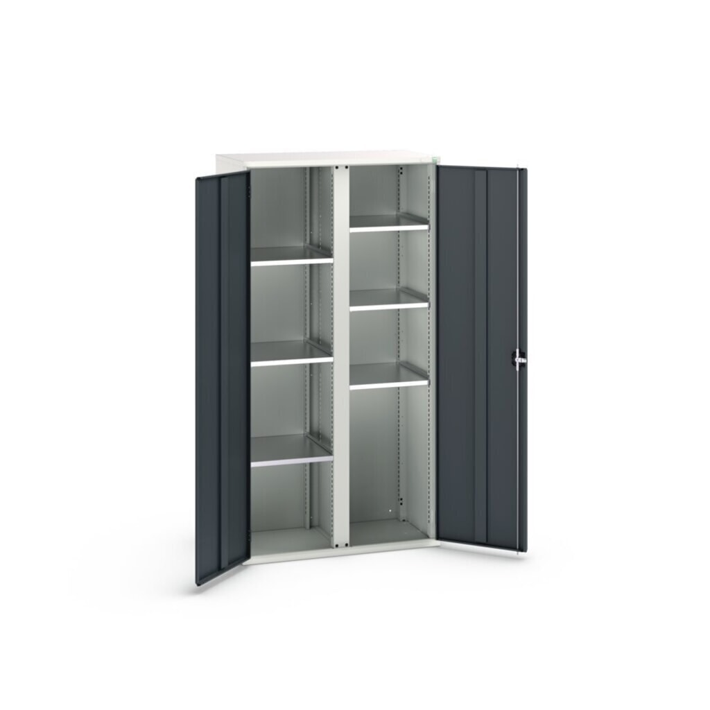 bott Armoire à portes battantes verso, avec 6 tablettes, lxPxH : 1 050 x 550 x 2 000 mm N° de l'image du produit 3 : bott Armoire à portes battantes verso, avec 6 tablettes, lxPxH : 1 050 x 550 x 2 000 mm