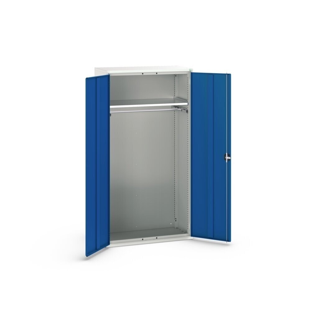 N° de l'image du produit 3 : bott Armoire à portes battantes verso, avec 1 tablette et 1 tringle à vêtements, lxPxH : 1 050 x 550 x 2 000 mm
