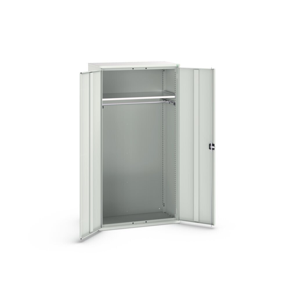 N° de l'image du produit 3 : bott Armoire à portes battantes verso, avec 1 tablette et 1 tringle à vêtements, lxPxH : 1 050 x 550 x 2 000 mm