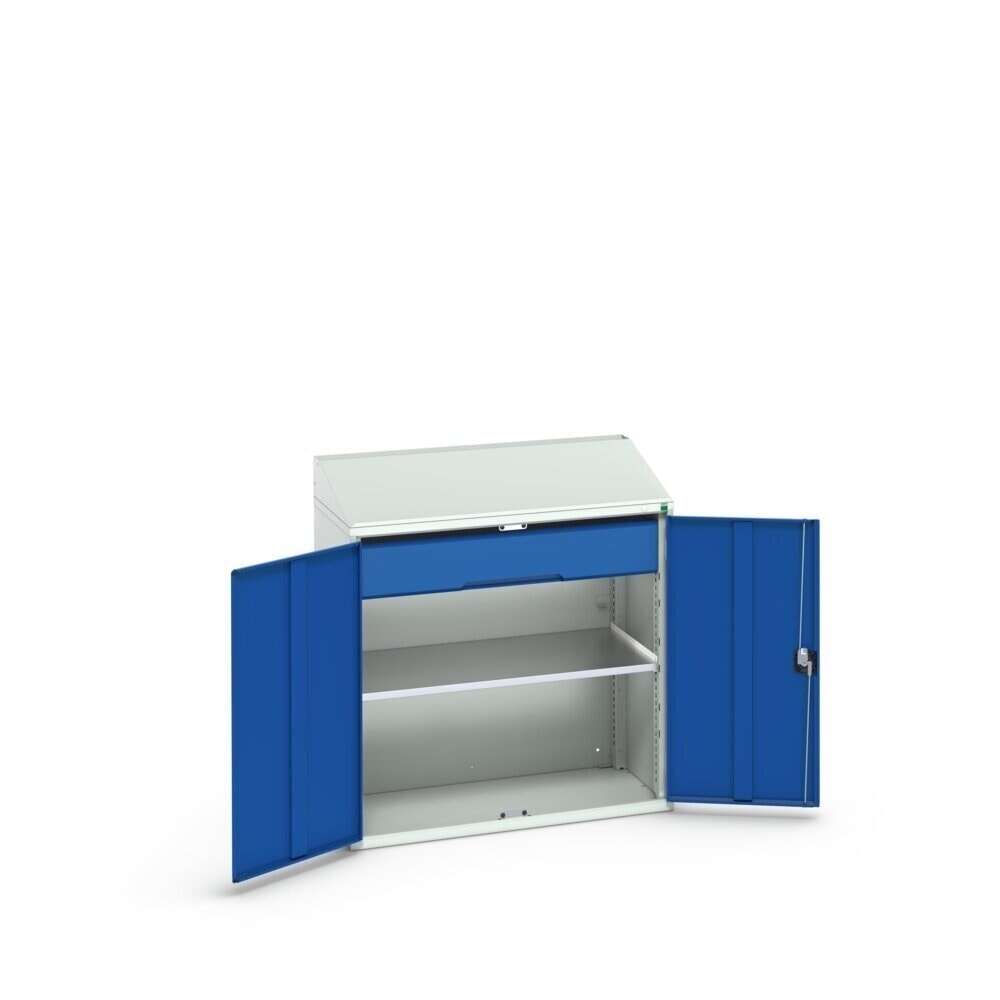 N° de l'image du produit 2 : bott Armoire-pupitre verso, avec 1 tablette et 1 tiroir, lxPxH : 1 050 x 550 x 1 130 mm