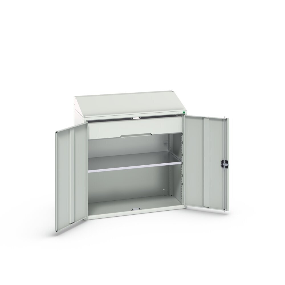 N° de l'image du produit 3 : bott Armoire-pupitre verso, avec 1 tablette et 1 tiroir, lxPxH : 1 050 x 550 x 1 130 mm
