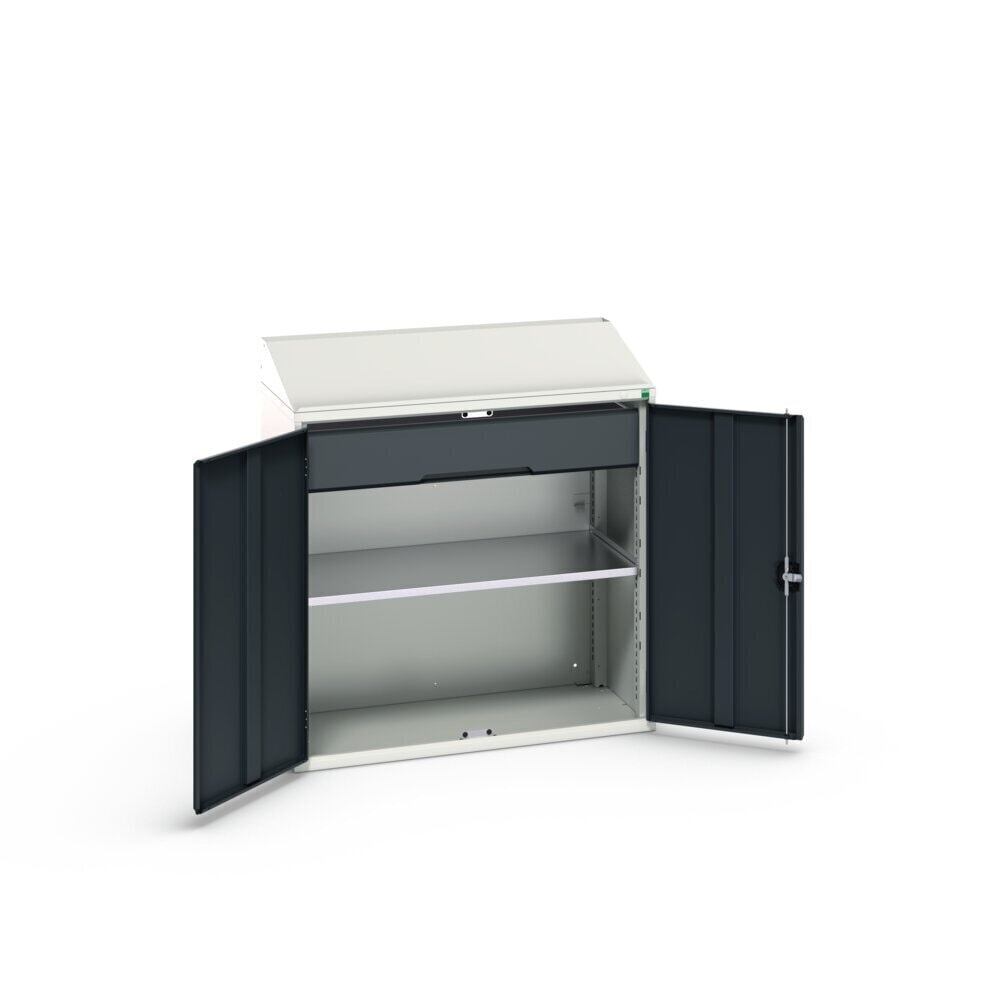 N° de l'image du produit 2 : bott Armoire-pupitre verso, avec 1 tablette et 1 tiroir, lxPxH : 1 050 x 550 x 1 130 mm