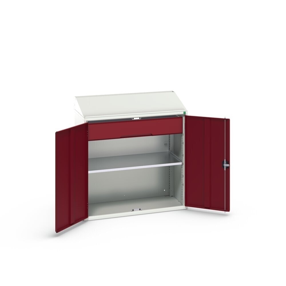N° de l'image du produit 2 : bott Armoire-pupitre verso, avec 1 tablette et 1 tiroir, lxPxH : 1 050 x 550 x 1 130 mm