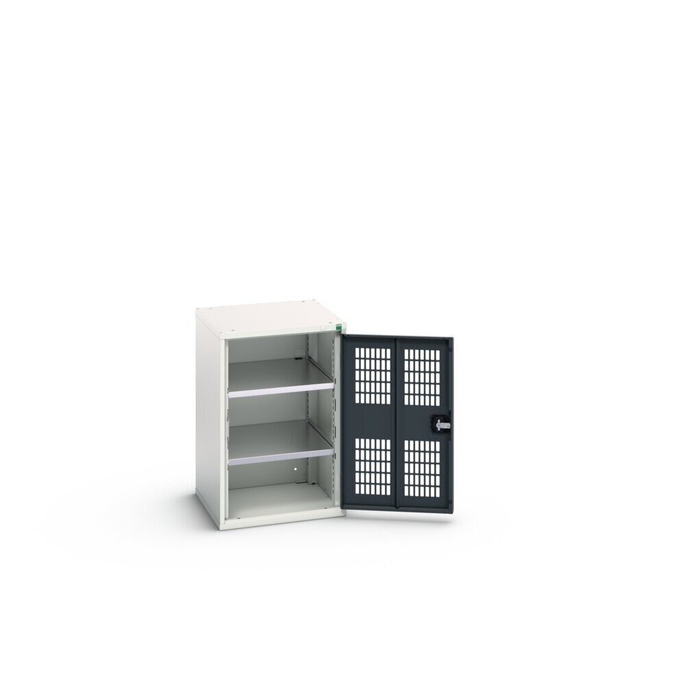 N° de l'image du produit 3 : bott Armoire à portes battantes verso avec ventilation, avec 2 tablettes, lxPxH : 525 x 550 x 800 mm