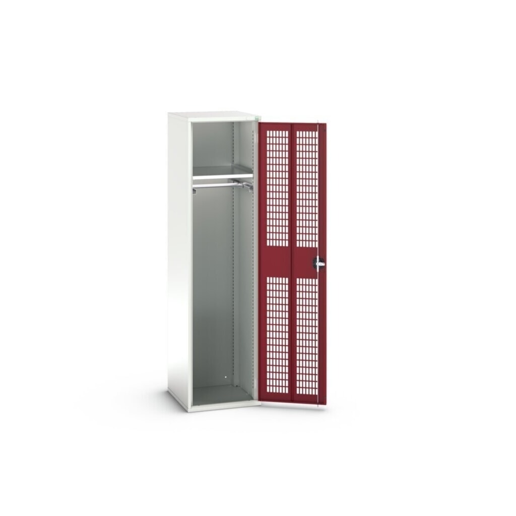 N° de l'image du produit 2 : bott verso Armoire-penderie avec ventilation, avec 1 tablette et 1 tringle à vêtements, lxPxH : 525 x 550 x 2 000 mm