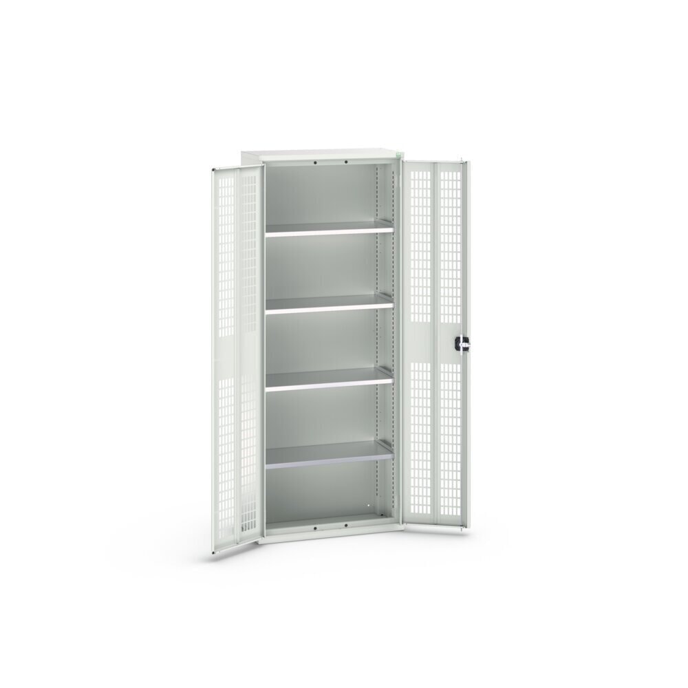 N° de l'image du produit 3 : bott Armoire à portes battantes verso avec ventilation, avec 4 tablettes, lxPxH : 800 x 350 x 2 000 mm