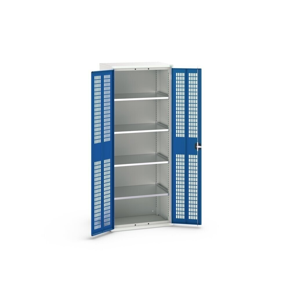 N° de l'image du produit 3 : bott Armoire à portes battantes verso avec ventilation, avec 4 tablettes, lxPxH : 800 x 550 x 2 000 mm