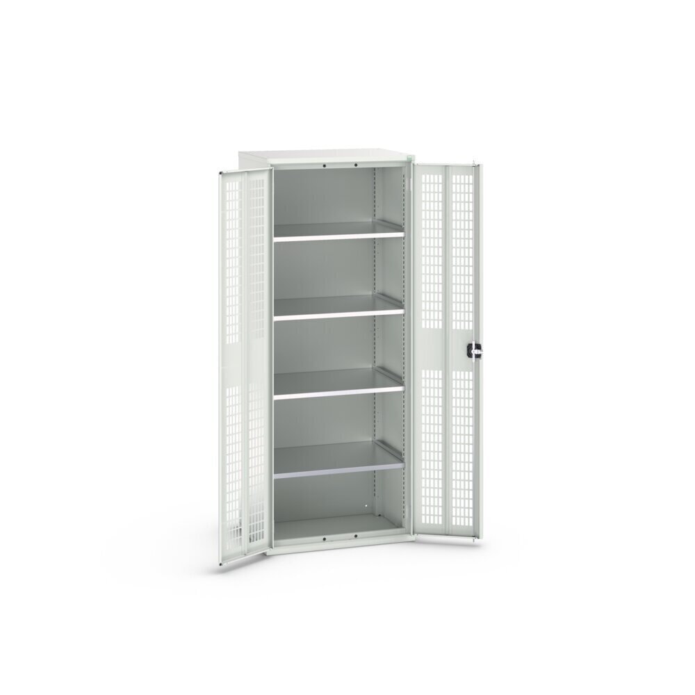 N° de l'image du produit 3 : bott Armoire à portes battantes verso avec ventilation, avec 4 tablettes, lxPxH : 800 x 550 x 2 000 mm