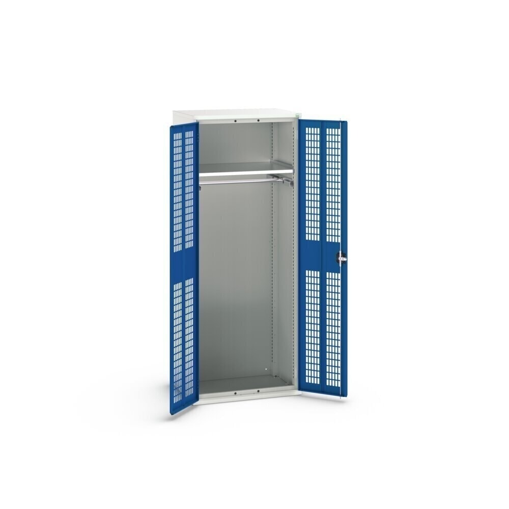 N° de l'image du produit 2 : bott verso Armoire-penderie avec ventilation, avec 1 tablette et 1 tringle à vêtements, lxPxH : 800 x 550 x 2 000 mm
