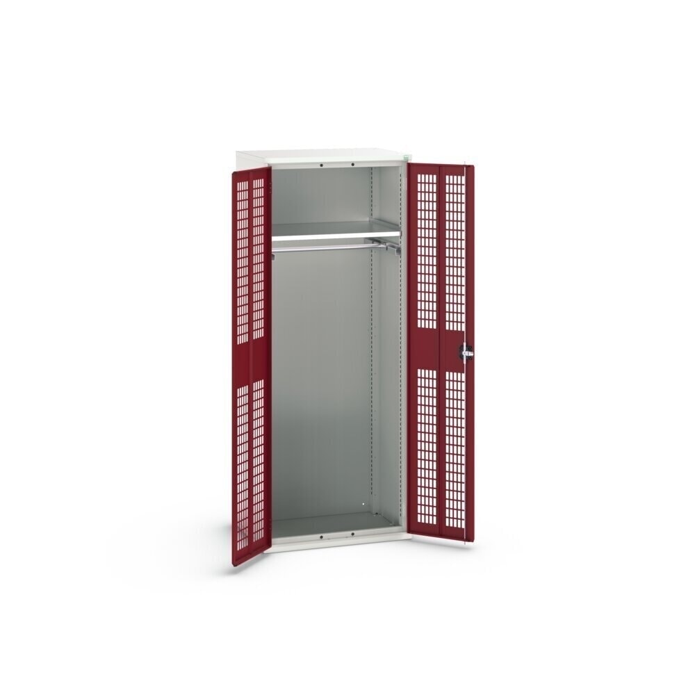 N° de l'image du produit 2 : bott verso Armoire-penderie avec ventilation, avec 1 tablette et 1 tringle à vêtements, lxPxH : 800 x 550 x 2 000 mm