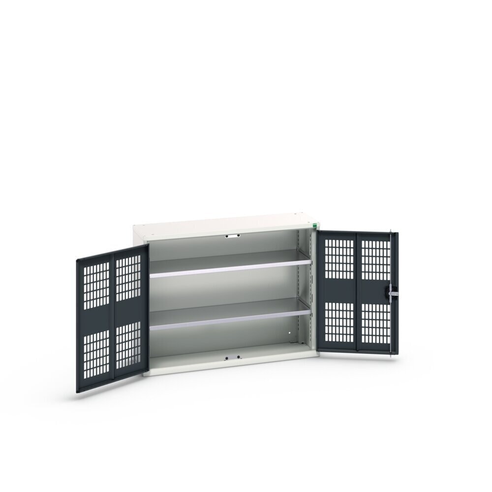 N° de l'image du produit 3 : bott Armoire à portes battantes verso avec ventilation, avec 2 tablettes, lxPxH : 1 050 x 350 x 800 mm
