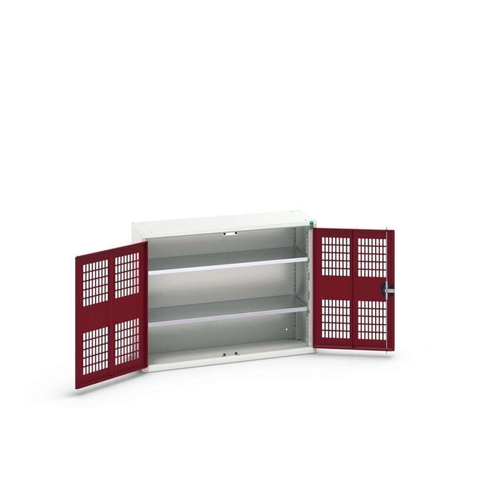 N° de l'image du produit 3 : bott Armoire à portes battantes verso avec ventilation, avec 2 tablettes, lxPxH : 1 050 x 350 x 800 mm