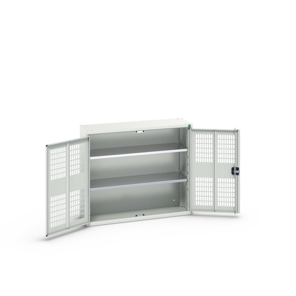 N° de l'image du produit 3 : bott Armoire à portes battantes verso avec ventilation, avec 2 tablettes, lxPxH : 1 050 x 350 x 900 mm