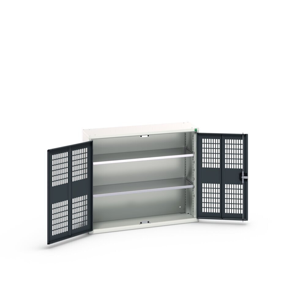 N° de l'image du produit 3 : bott Armoire à portes battantes verso avec ventilation, avec 2 tablettes, lxPxH : 1 050 x 350 x 900 mm