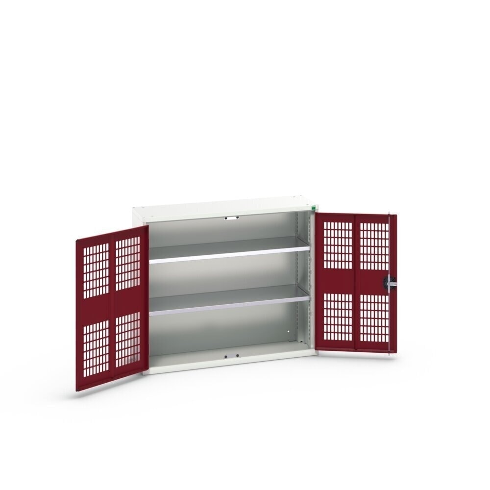 N° de l'image du produit 3 : bott Armoire à portes battantes verso avec ventilation, avec 2 tablettes, lxPxH : 1 050 x 350 x 900 mm
