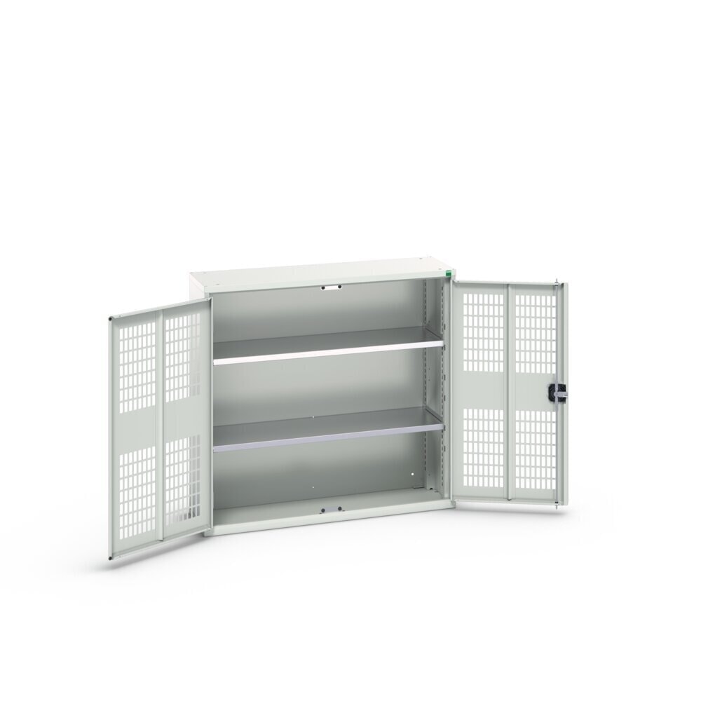 N° de l'image du produit 3 : bott Armoire à portes battantes verso avec ventilation, avec 2 tablettes, lxPxH : 1 050 x 350 x 1 000 mm