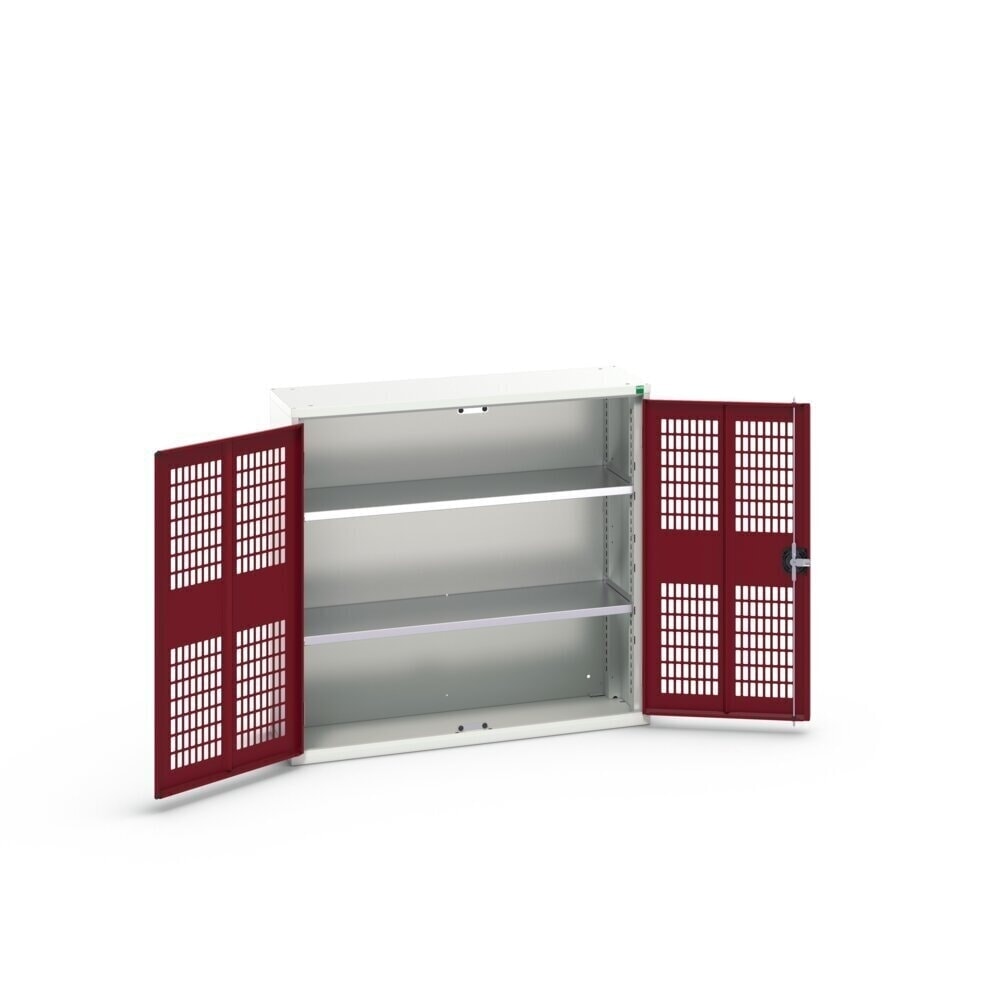 N° de l'image du produit 3 : bott Armoire à portes battantes verso avec ventilation, avec 2 tablettes, lxPxH : 1 050 x 350 x 1 000 mm