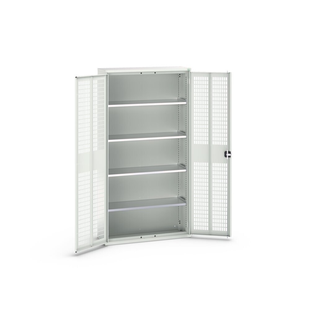 N° de l'image du produit 3 : bott Armoire à portes battantes verso avec ventilation, avec 4 tablettes, lxPxH : 1 050 x 350 x 2 000 mm