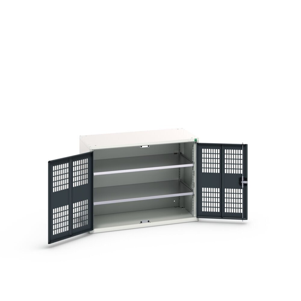 N° de l'image du produit 3 : bott Armoire à portes battantes verso avec ventilation, avec 2 tablettes, lxPxH : 1 050 x 550 x 800 mm