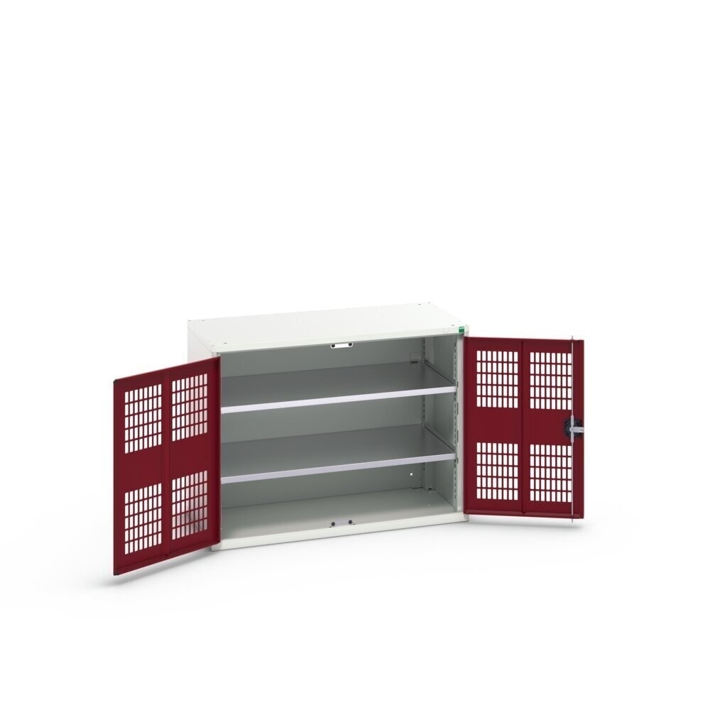 N° de l'image du produit 3 : bott Armoire à portes battantes verso avec ventilation, avec 2 tablettes, lxPxH : 1 050 x 550 x 800 mm