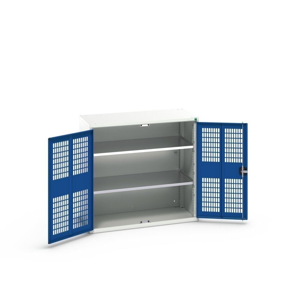 N° de l'image du produit 3 : bott Armoire à portes battantes verso avec ventilation, avec 2 tablettes, lxPxH : 1 050 x 550 x 1 000 mm