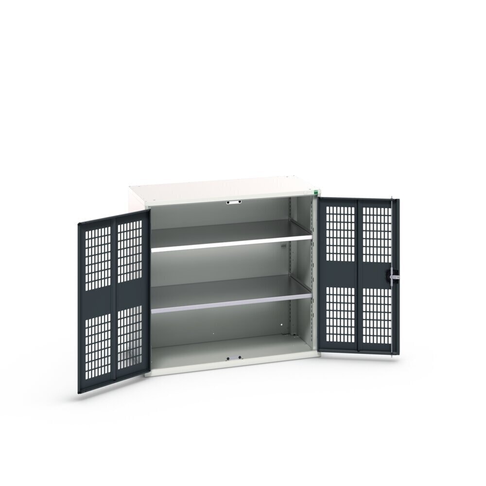 N° de l'image du produit 3 : bott Armoire à portes battantes verso avec ventilation, avec 2 tablettes, lxPxH : 1 050 x 550 x 1 000 mm