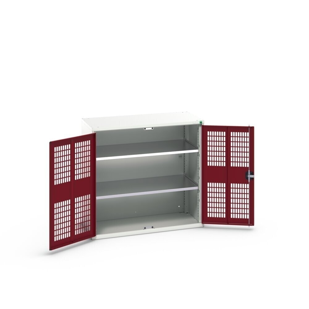 N° de l'image du produit 3 : bott Armoire à portes battantes verso avec ventilation, avec 2 tablettes, lxPxH : 1 050 x 550 x 1 000 mm