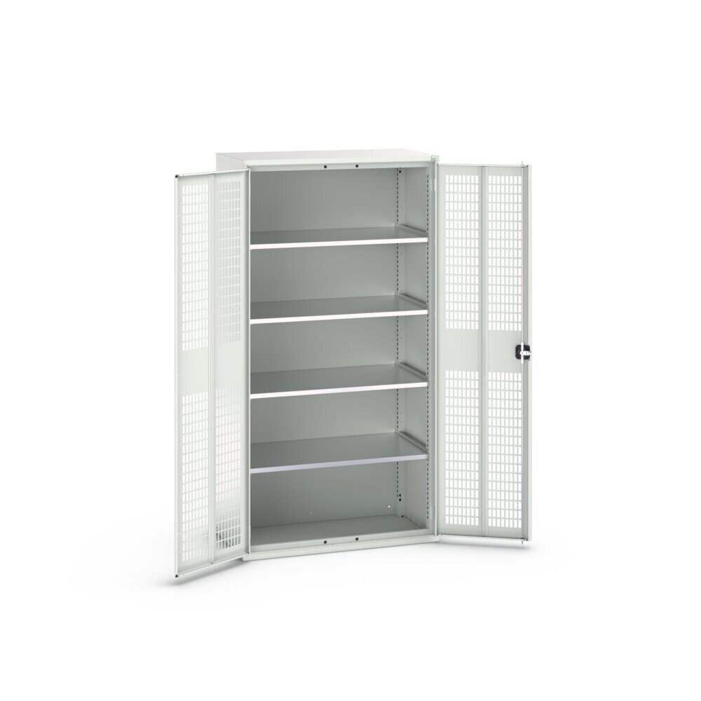 N° de l'image du produit 3 : bott Armoire à portes battantes verso avec ventilation, avec 4 tablettes, lxPxH : 1 050 x 550 x 2 000 mm