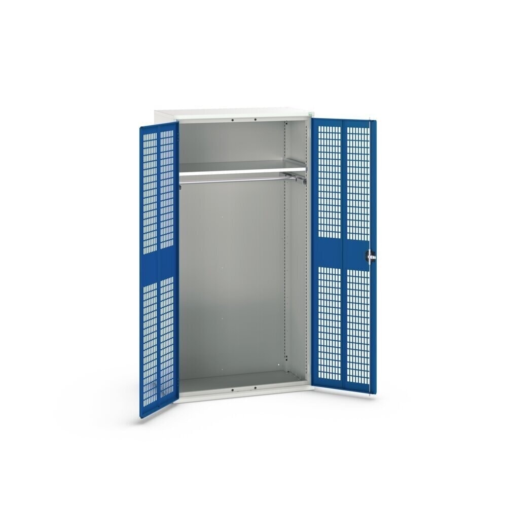 N° de l'image du produit 2 : bott verso Armoire-penderie avec ventilation, avec 1 tablette et 1 tringle à vêtements, lxPxH : 1 050 x 550 x 2 000 mm
