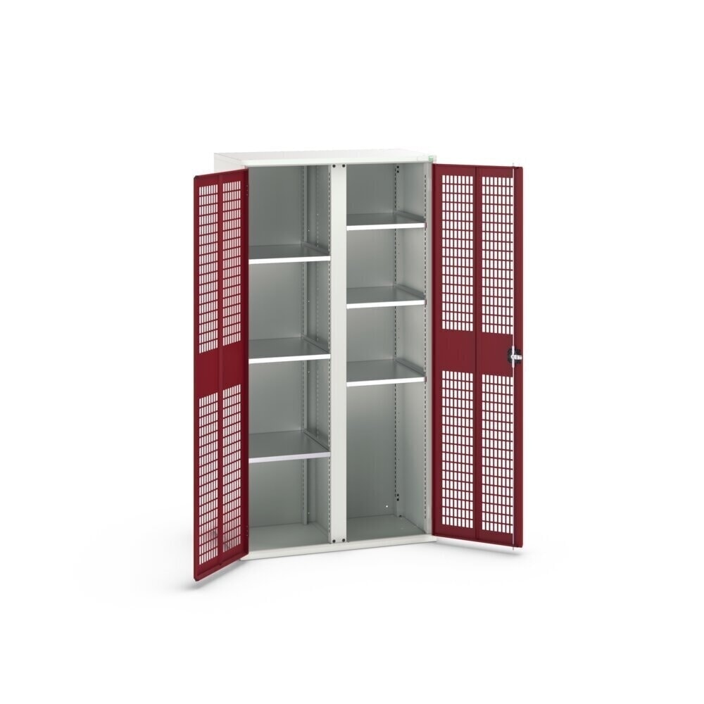 N° de l'image du produit 2 : bott verso Armoire-penderie avec ventilation, avec 6 tablettes et paroi de séparation, lxPxH : 1 050 x 550 x 2 000 mm