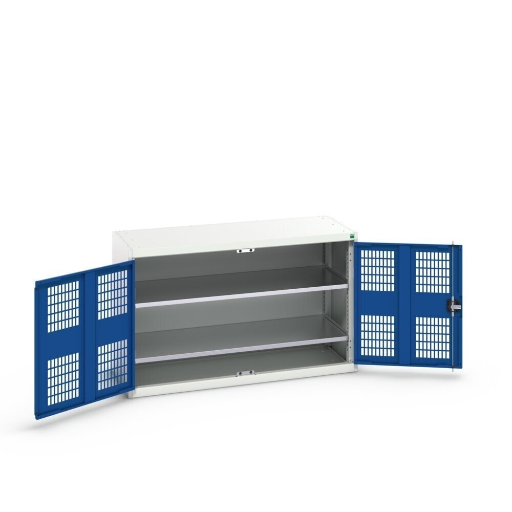 N° de l'image du produit 3 : bott Armoire à portes battantes verso avec ventilation, avec 2 tablettes, lxPxH : 1 300 x 550 x 800 mm