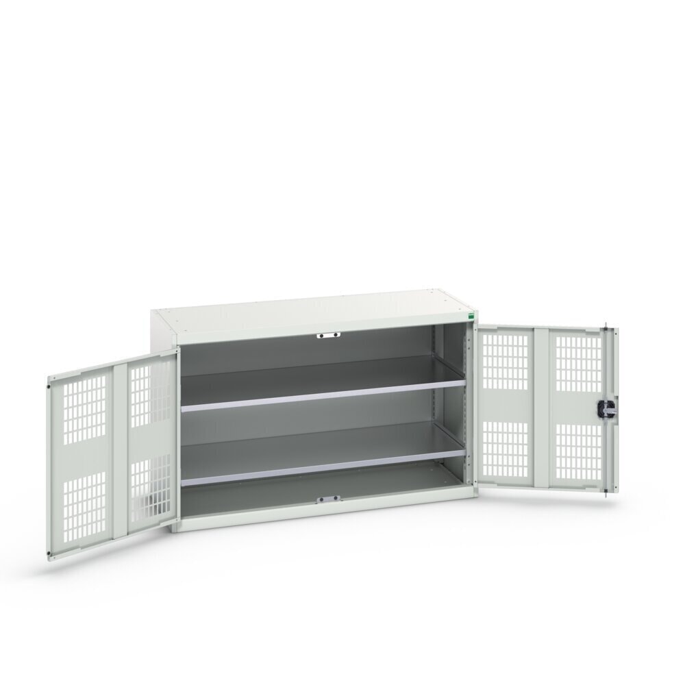 N° de l'image du produit 3 : bott Armoire à portes battantes verso avec ventilation, avec 2 tablettes, lxPxH : 1 300 x 550 x 800 mm
