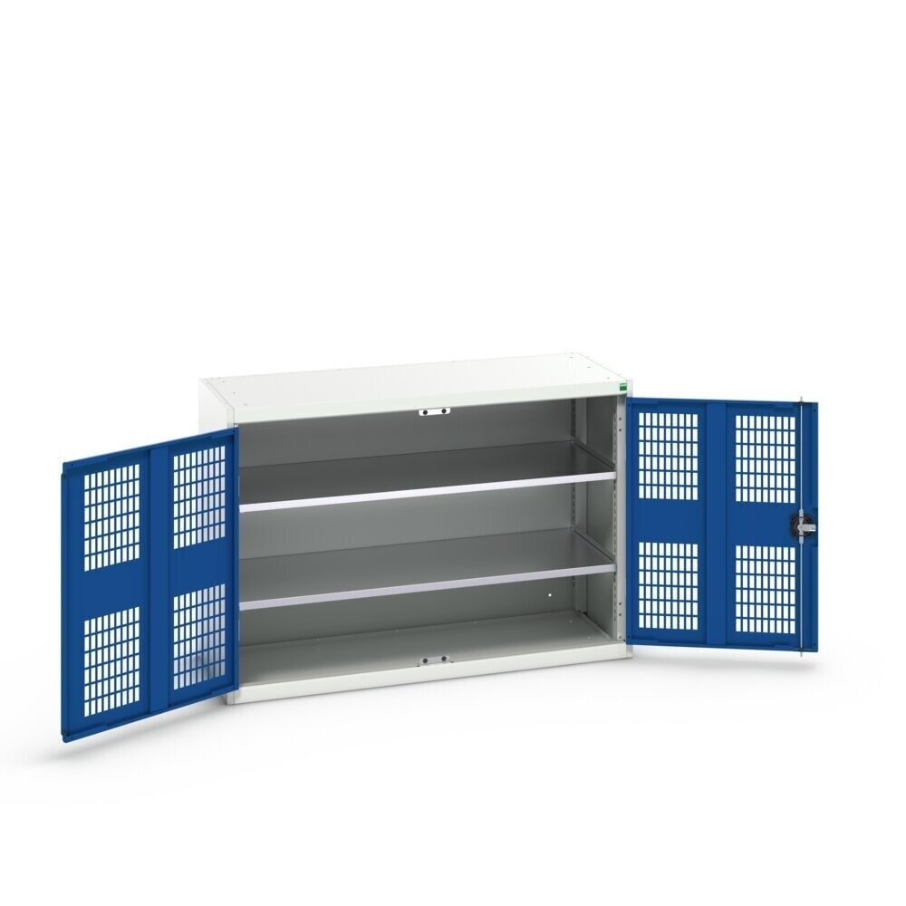 N° de l'image du produit 3 : bott Armoire à portes battantes verso avec ventilation, avec 2 tablettes, lxPxH : 1 300 x 550 x 900 mm