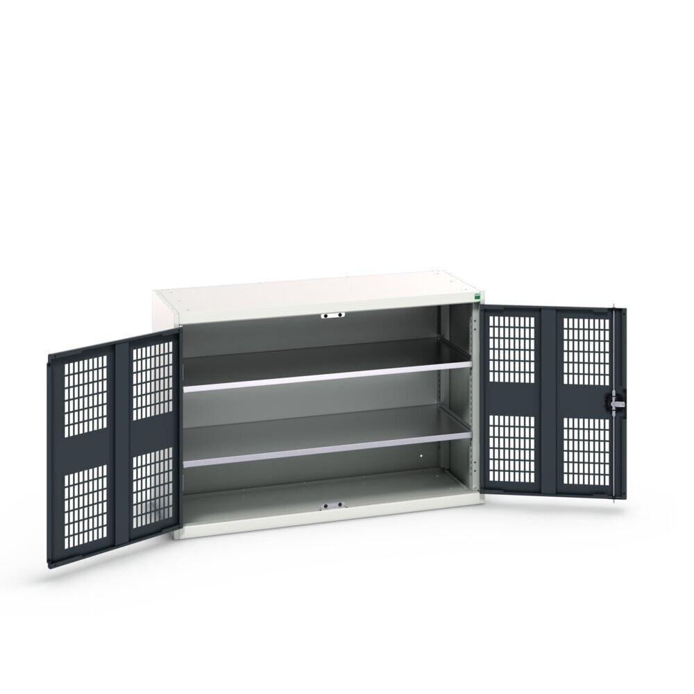 N° de l'image du produit 3 : bott Armoire à portes battantes verso avec ventilation, avec 2 tablettes, lxPxH : 1 300 x 550 x 900 mm