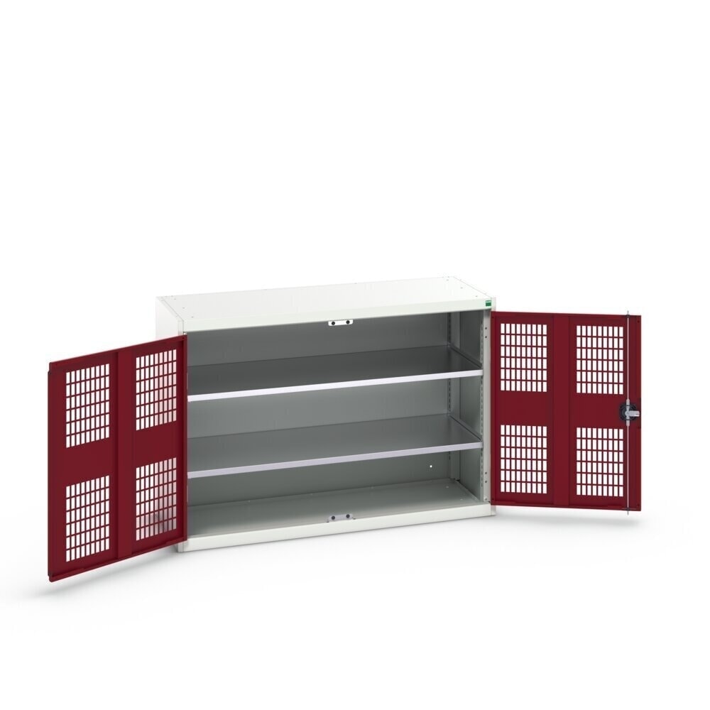 N° de l'image du produit 3 : bott Armoire à portes battantes verso avec ventilation, avec 2 tablettes, lxPxH : 1 300 x 550 x 900 mm