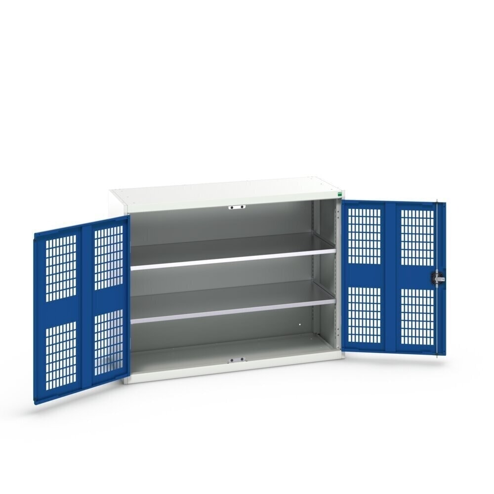 N° de l'image du produit 3 : bott Armoire à portes battantes verso avec ventilation, avec 2 tablettes, lxPxH : 1 300 x 550 x 1 000 mm