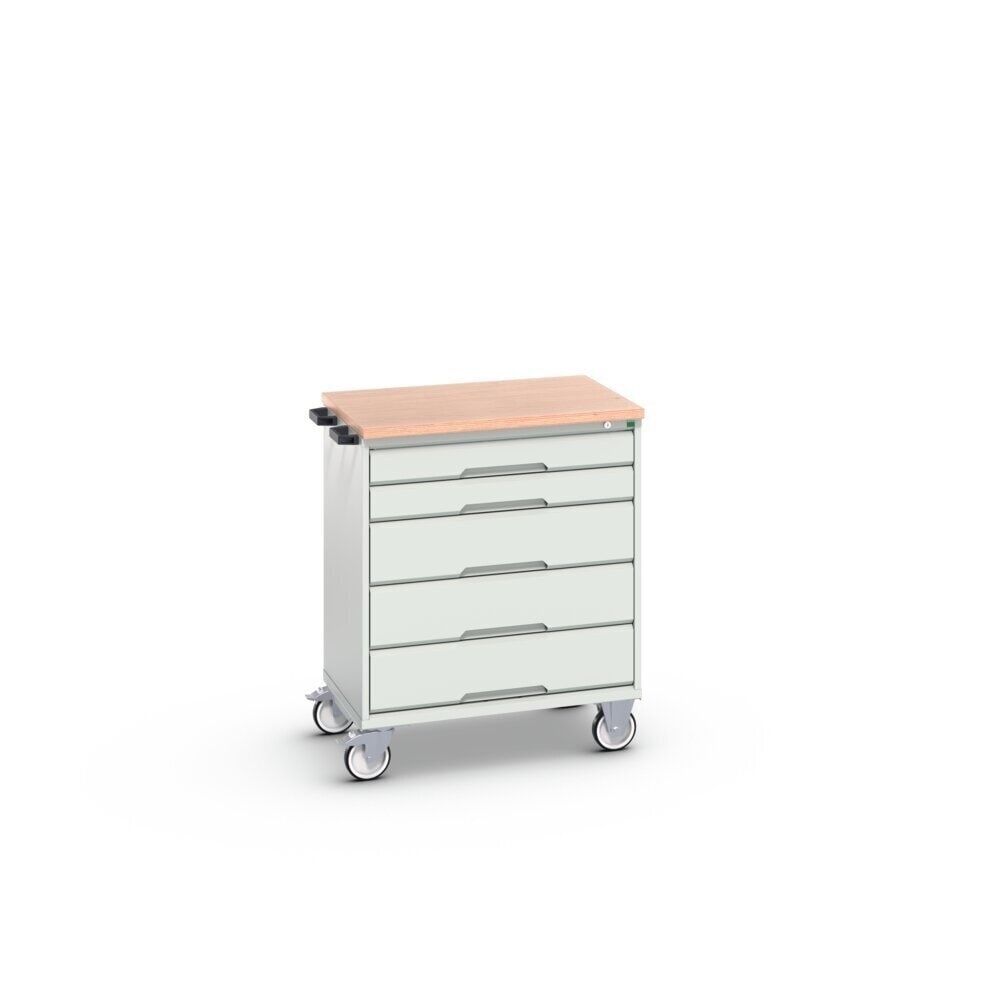 N° de l'image du produit 2 : bott verso Armoire à tiroirs mobile, avec 5 tiroirs et top en multiplex
