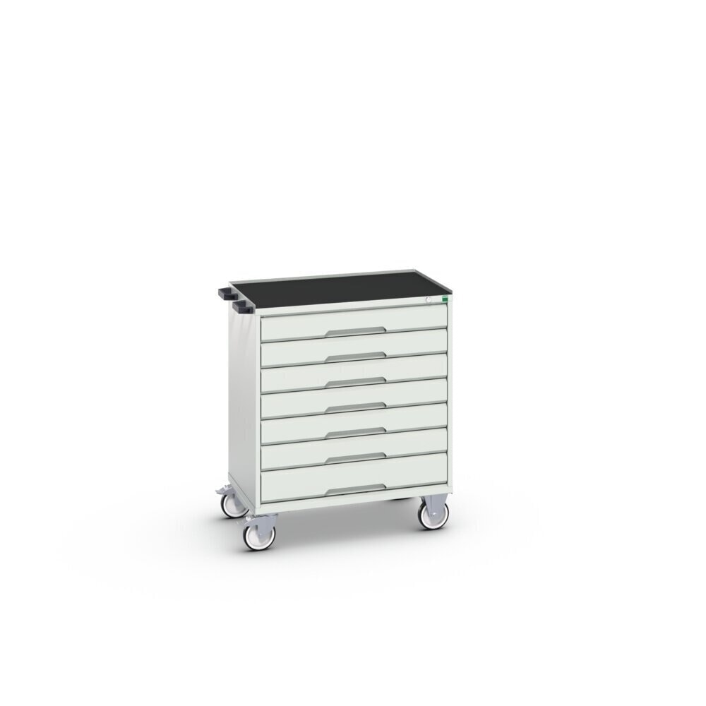 N° de l'image du produit 2 : bott verso Chariot d’atelier, avec 7 tiroirs et rebord