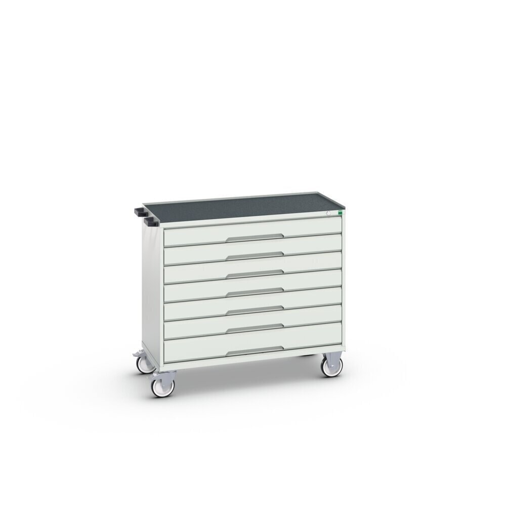 N° de l'image du produit 2 : bott verso Armoire à tiroirs mobile, avec 7 tiroirs et rebord